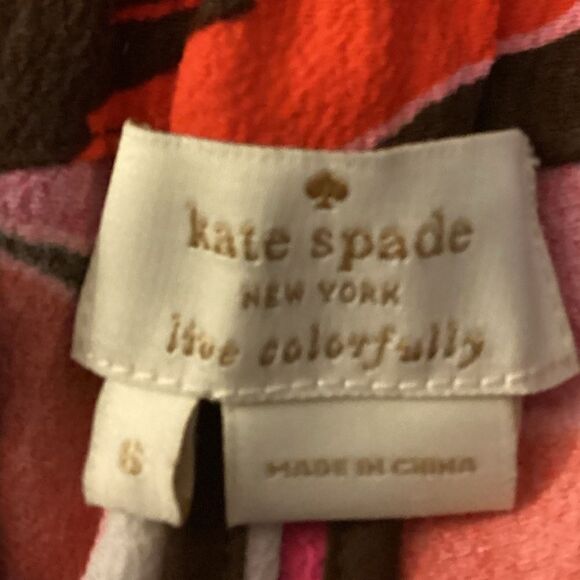Kate Spade Sz 6 floral pants - Picture 6 of 10